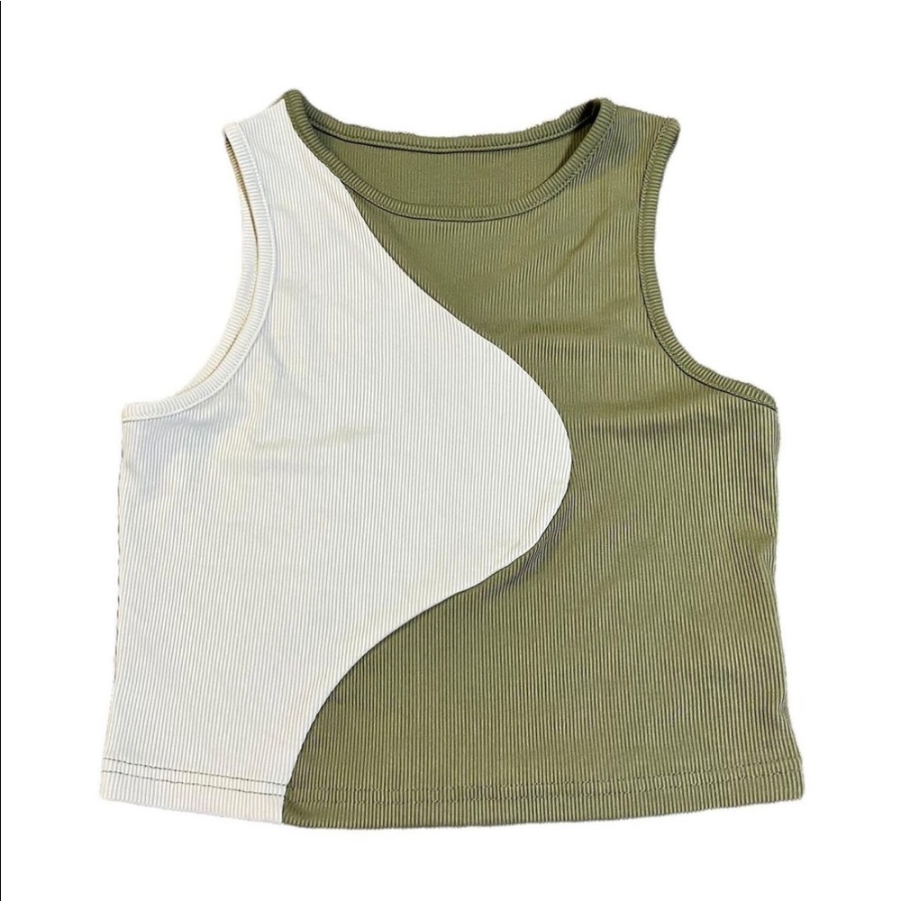 Cropped Multi-Color Tank